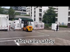 نظام تخزين بطارية ليثيوم أيون 215 كيلوواط صناعية تجارية على خارج شبكة الاتصال الخزانة BESS