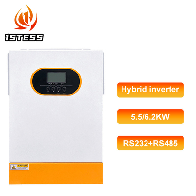 محول MPPT خارج الشبكة 6.2KW محول هجين لنظام الطاقة الشمسية 48 فولت تردد 50Hz/60Hz