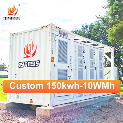نظام تخزين طاقة الطاقة الشمسية التجاري الصناعي بقدرة بطارية 500kWh 1MWh ومراقبة ومراقبة عن بعد