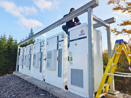 نظام تخزين الطاقة من بطارية شمسية 100kw 80kwh 20ft 40ft ليتيم أيون Lifepo4 حاوية التبريد السائل BESS