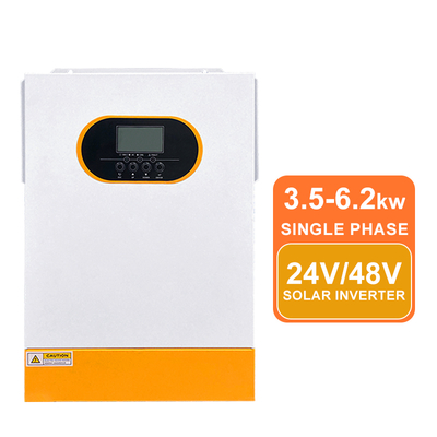 6.2kW عاكس هجين عالي الجهد 48 فولت موجة الصين النقي 12400VA الطاقة الزائدة