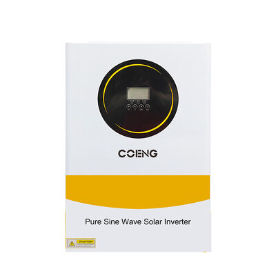 عاكس شمسي هجين 48 فولت 6.2 كيلو واط أحادي الطور موجة جيبية نقية خارج الشبكة MPPT مع دعم بطارية LiFePO4