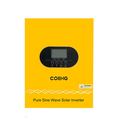 24 فولت 48 فولت 3.5 كيلو واط 5.5 كيلو واط 6.2 كيلو واط عاكس شمسي هجين خارج الشبكة أحادي الطور موجة جيبية نقية مع شاحن شمسي MPPT مدمج